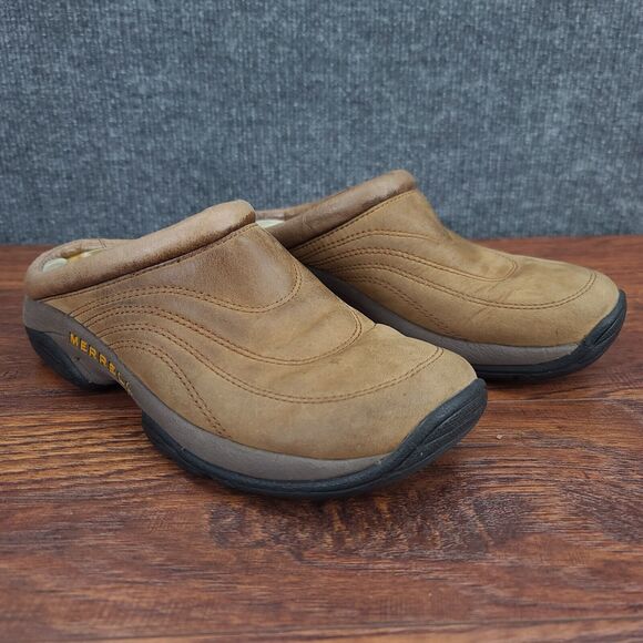 Merrell Jungle Moc Slip On Clogs Womens 7 Brown Suede Comfort Casual - Picture 2 of 14